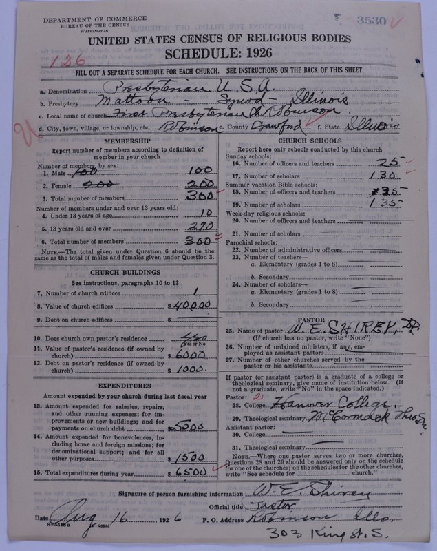 Scan of Presbyterian Church in the United States of America: 3530
