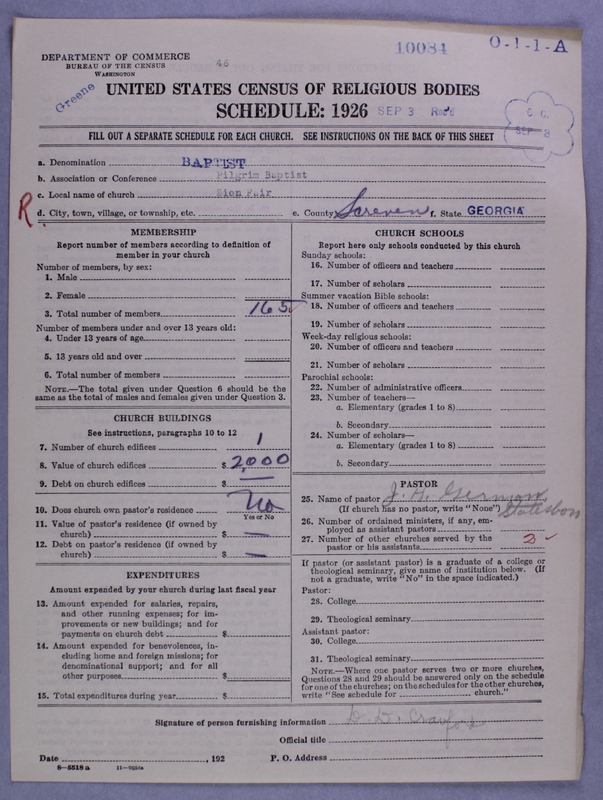 Scan of Negro Baptists: 10084