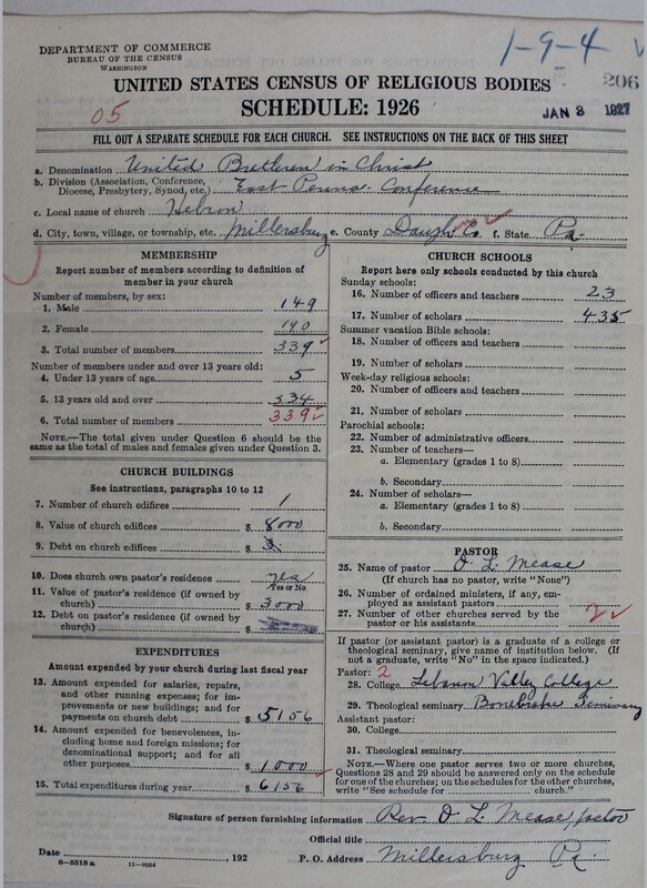 Scan of Church of the United Brethren in Christ: 206