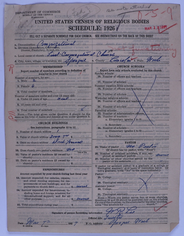 Scan of Federated Churches: 57