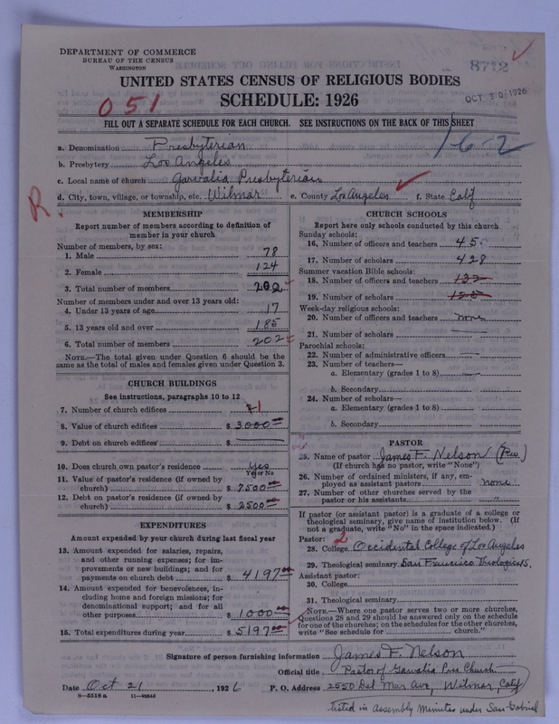 Scan of Presbyterian Church in the United States of America: 8712