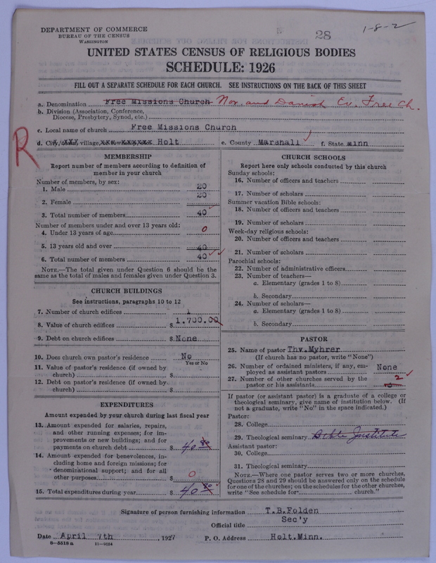 Scan of Norwegian and Danish Evangelical Free Church Association of North America: 28