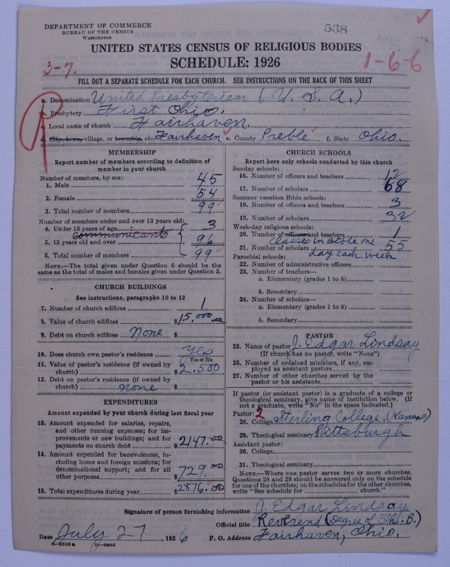 Scan of United Presbyterian Church of North America: 538