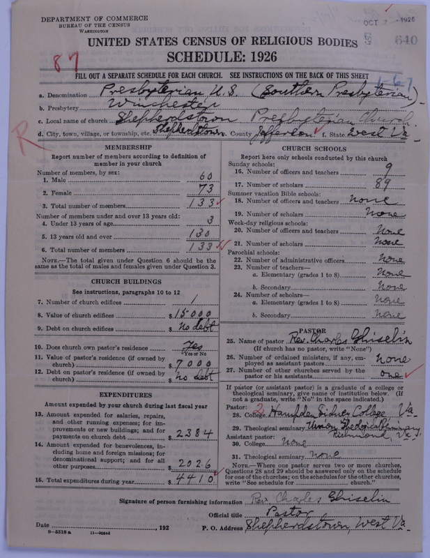 Scan of Presbyterian Church in the United States: 640