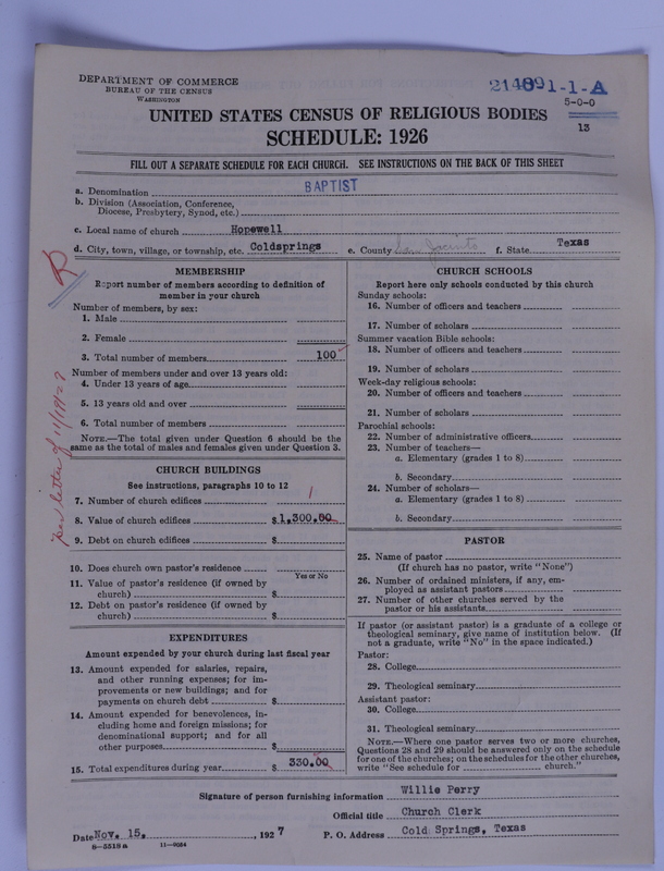 Scan of Negro Baptists: 21489