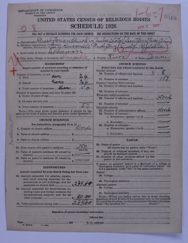 Scan of Presbyterian Church in the United States: 2219