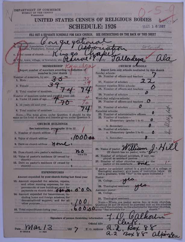 Scan of Congregational Churches: 4252