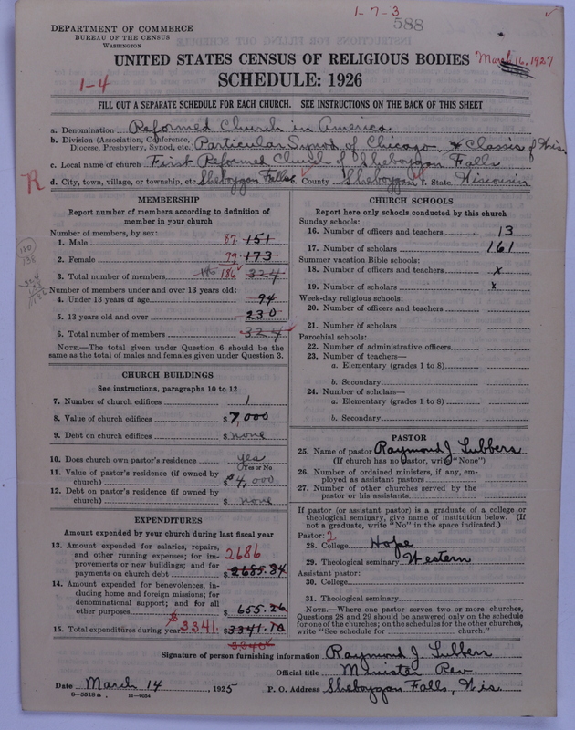 Scan of Reformed Church in America: 588