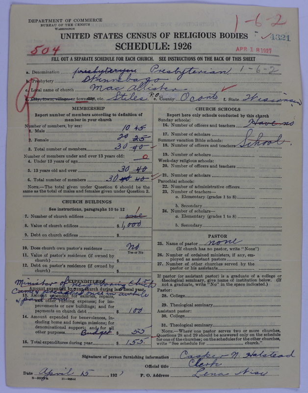 Scan of Presbyterian Church in the United States of America: 4321
