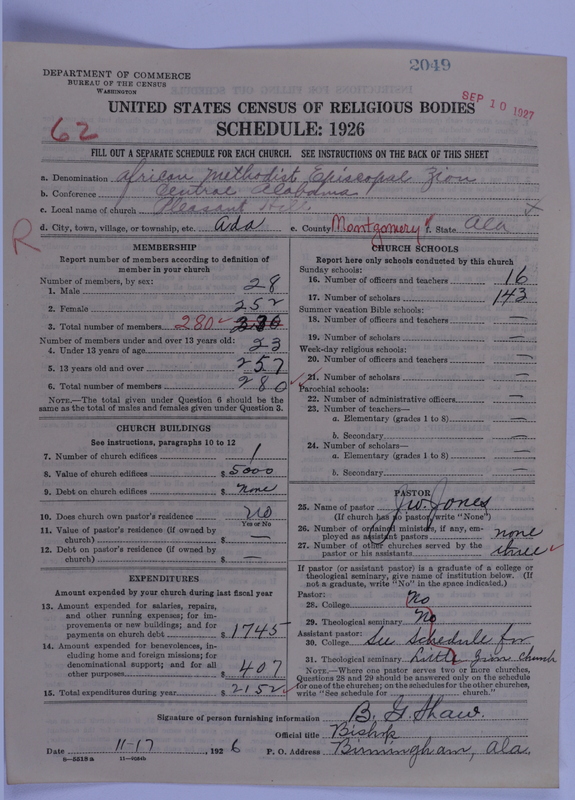 Scan of African Methodist Episcopal Zion Church: 2049