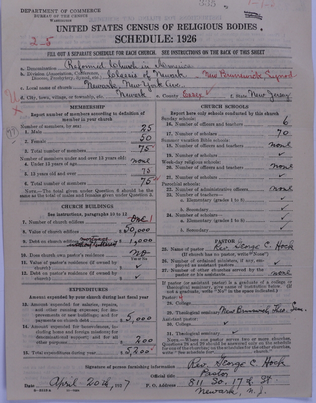 Scan of Reformed Church in America: 335