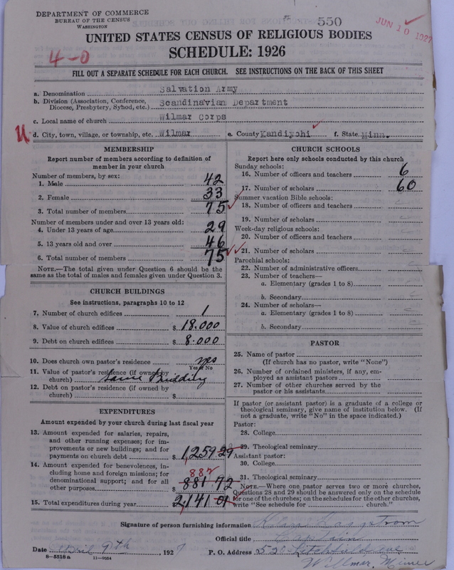 Scan of Salvation Army: 550