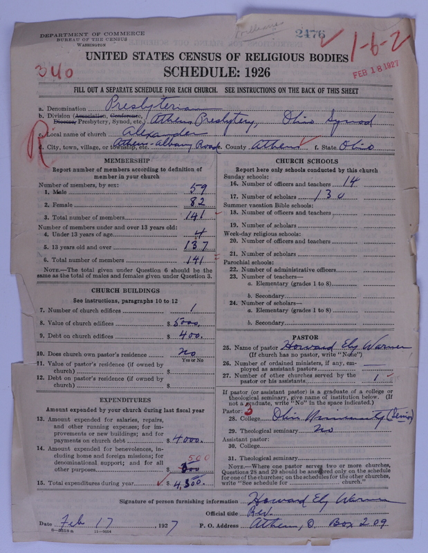 Scan of Presbyterian Church in the United States of America: 2476
