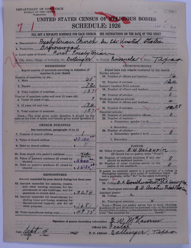 Scan of Presbyterian Church in the United States: 3380