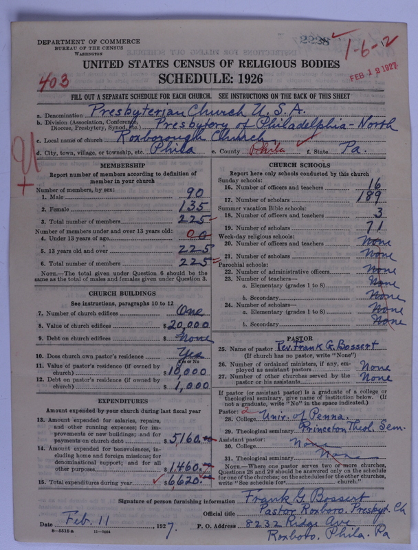 Scan of Presbyterian Church in the United States of America: 2228