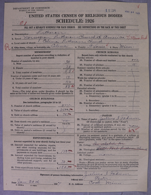 Scan of Norwegian Lutheran Church of America: 1128