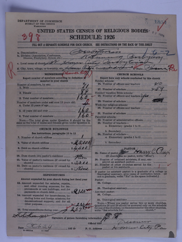 Scan of Presbyterian Church in the United States of America: 1854