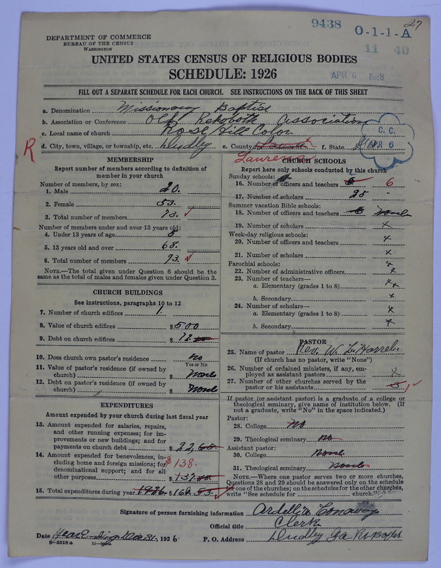 Scan of Negro Baptists: 9438