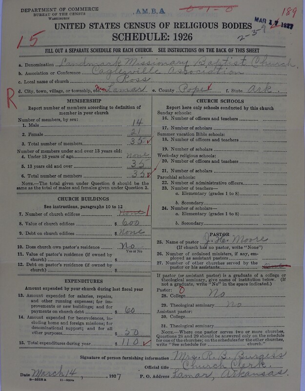 Scan of Landmark Baptist of America: 189