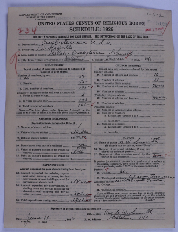 Scan of Presbyterian Church in the United States of America: 5122