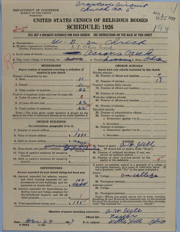Scan of Church of the United Brethren in Christ: 823
