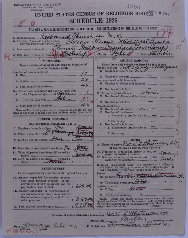 Scan of Reformed Church in the United States: 1263