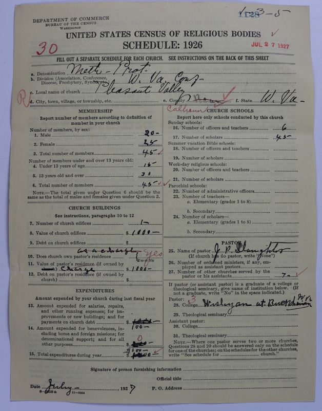 Scan of Methodist Protestant Church: 1128