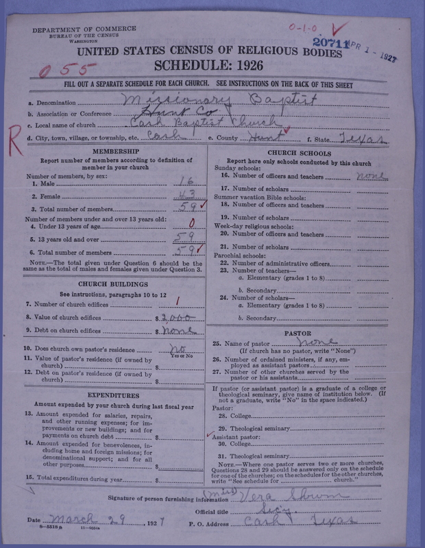 Scan of Southern Baptist Convention: 20711