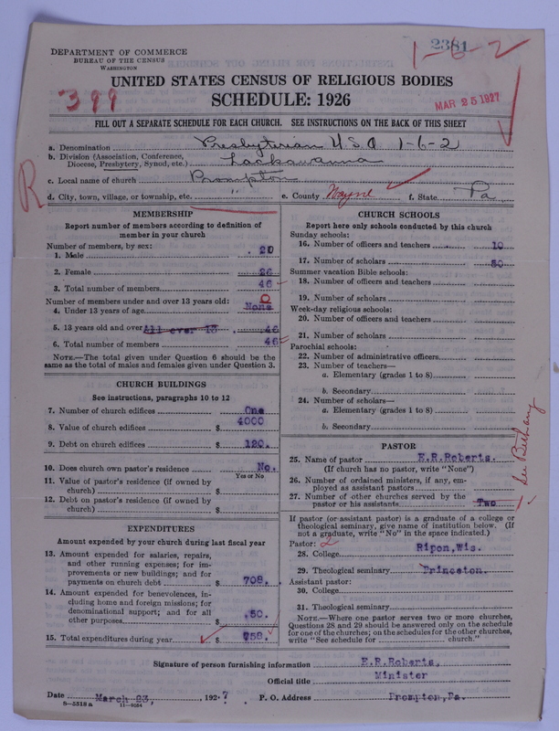 Scan of Presbyterian Church in the United States of America: 2381
