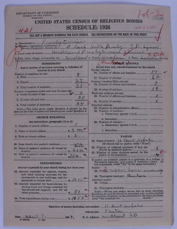 Scan of Presbyterian Church in the United States of America: 5596