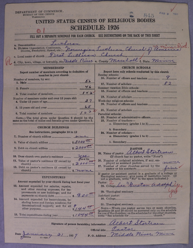 Scan of Norwegian Lutheran Church of America: 845
