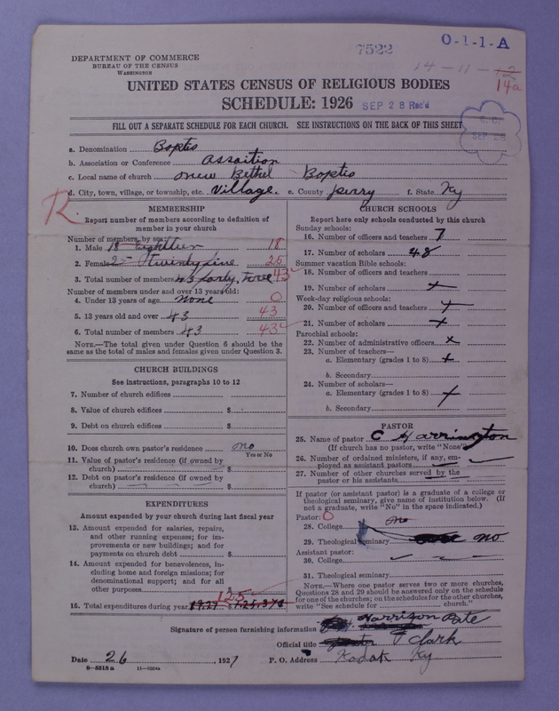 Scan of Negro Baptists: 7522