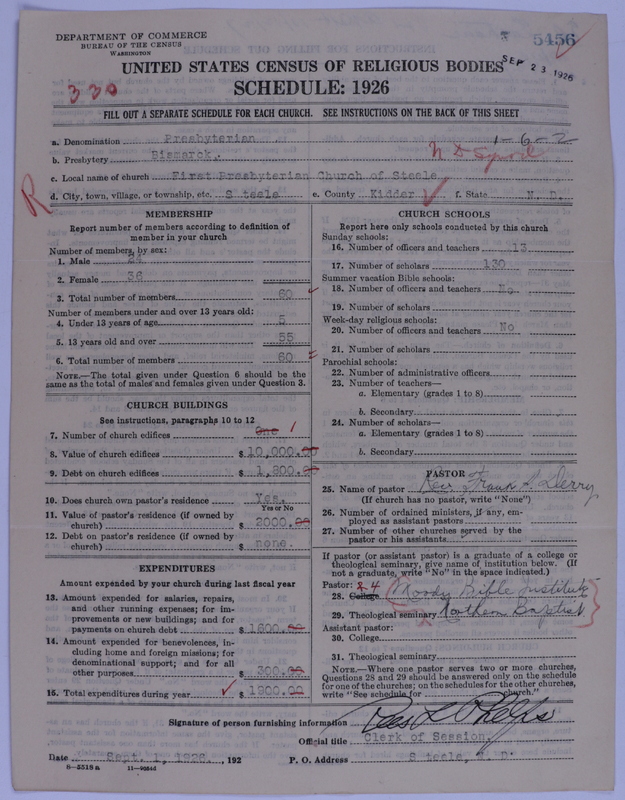 Scan of Presbyterian Church in the United States of America: 5456