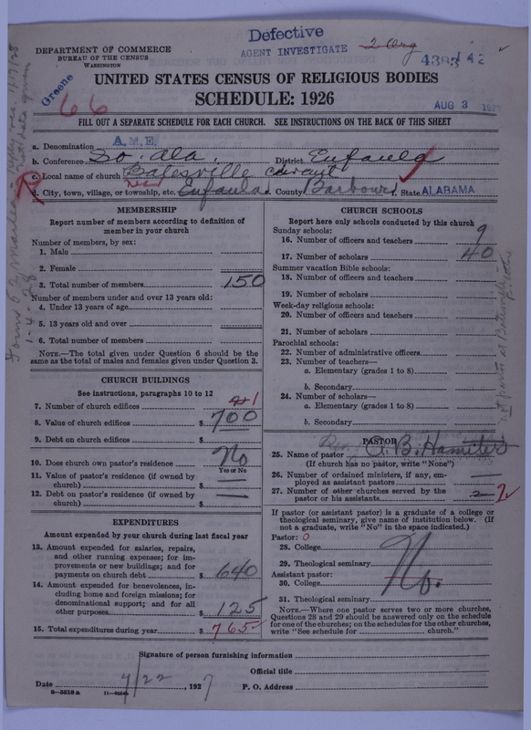 Scan of African Methodist Episcopal Church: 4383