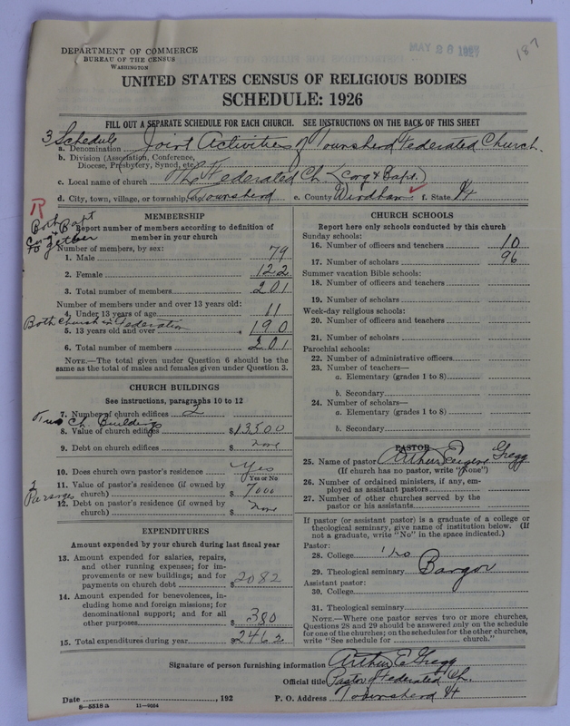 Scan of Federated Churches: 187