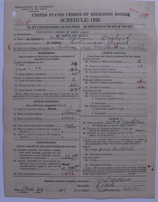 Scan of Reorganized Church of Jesus Christ of Latter Day Saints: 179