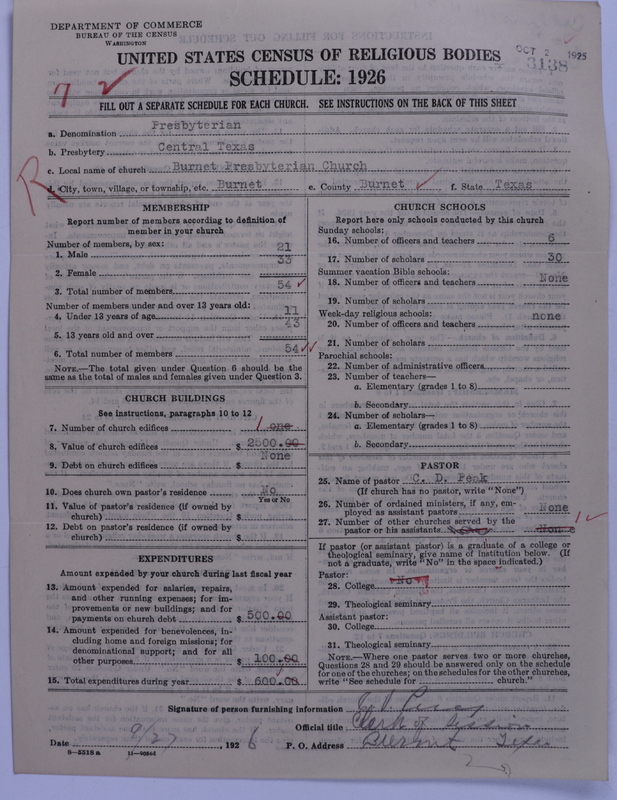 Scan of Presbyterian Church in the United States: 3138