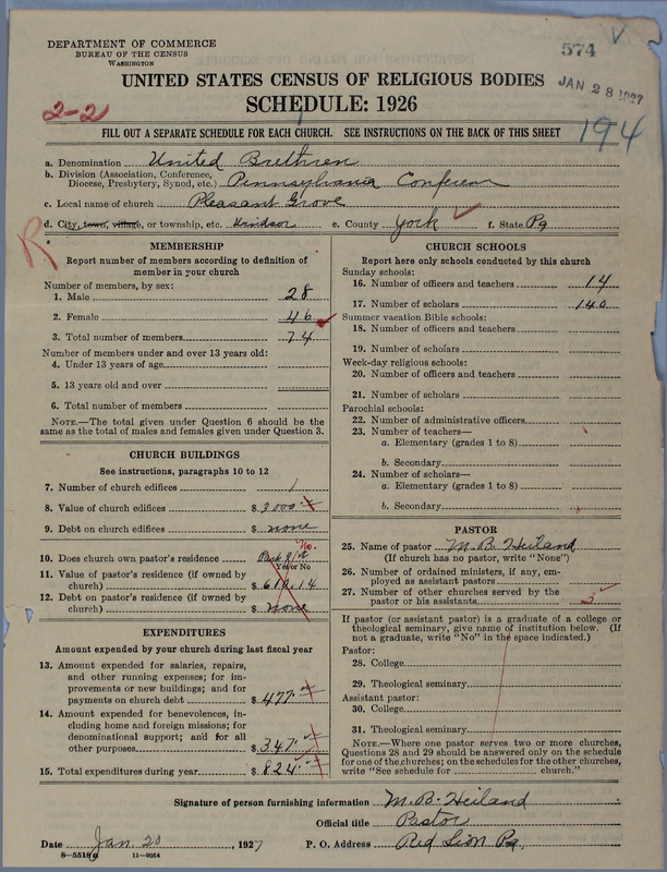 Scan of Church of the United Brethren in Christ: 574