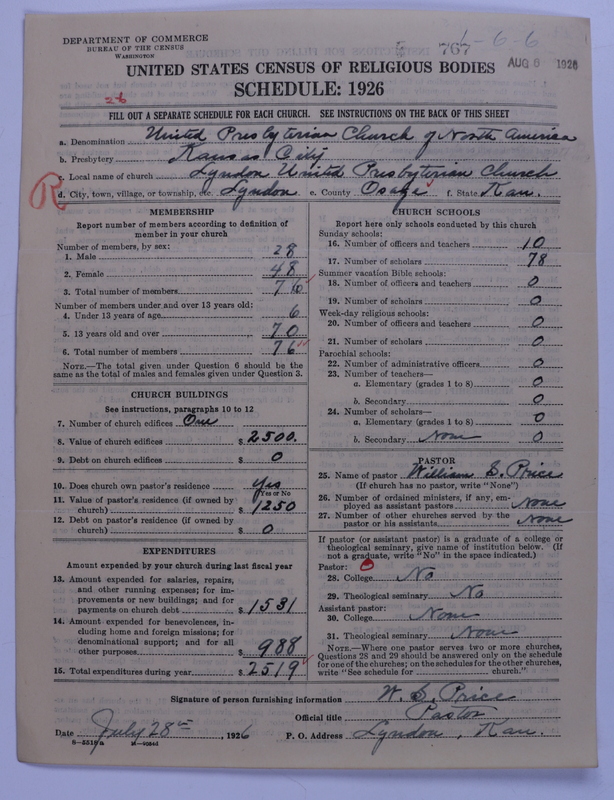 Scan of United Presbyterian Church of North America: 767
