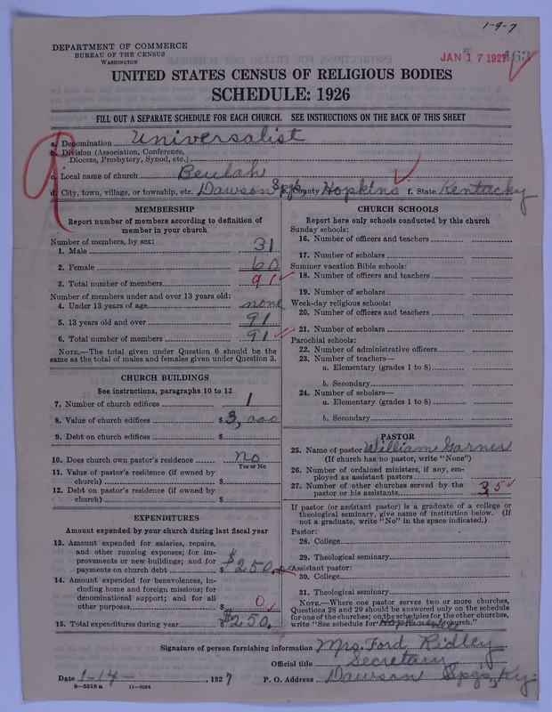 Scan of Universalist Church: 463