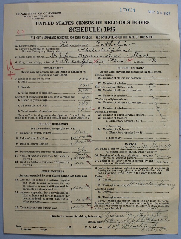 Scan of Roman Catholic Church: 17091