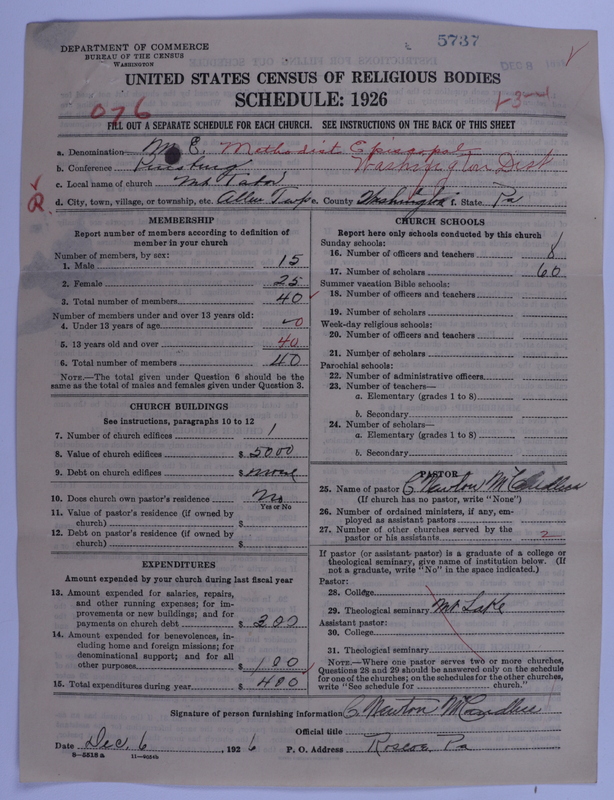 Scan of Methodist Episcopal Church: 5737