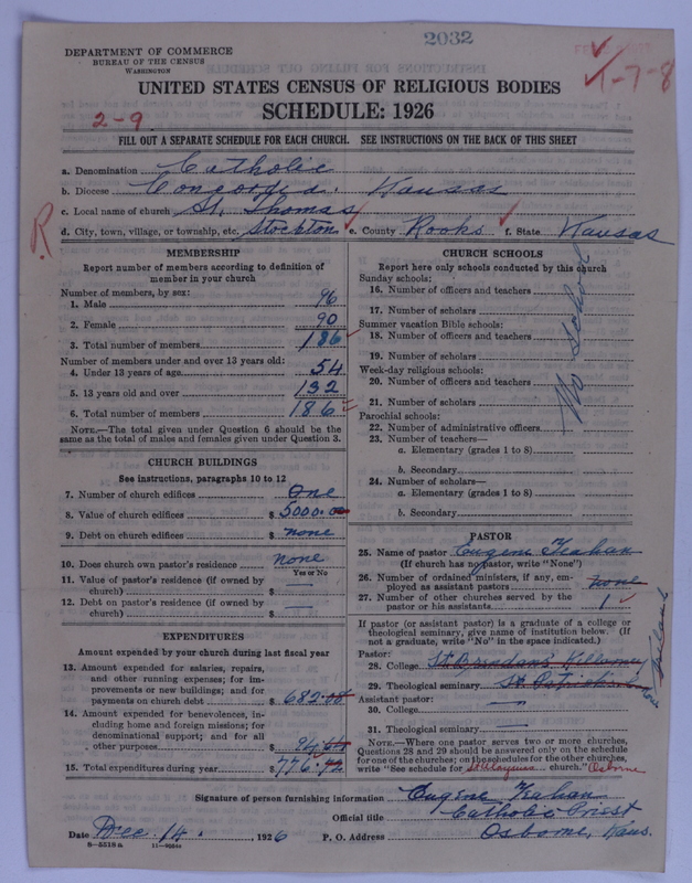 Scan of Roman Catholic Church: 2032