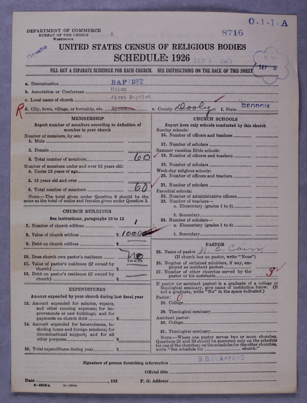 Scan of Negro Baptists: 8716