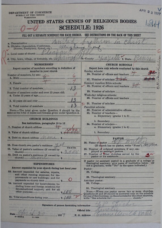 Scan of Church of the United Brethren in Christ: 254