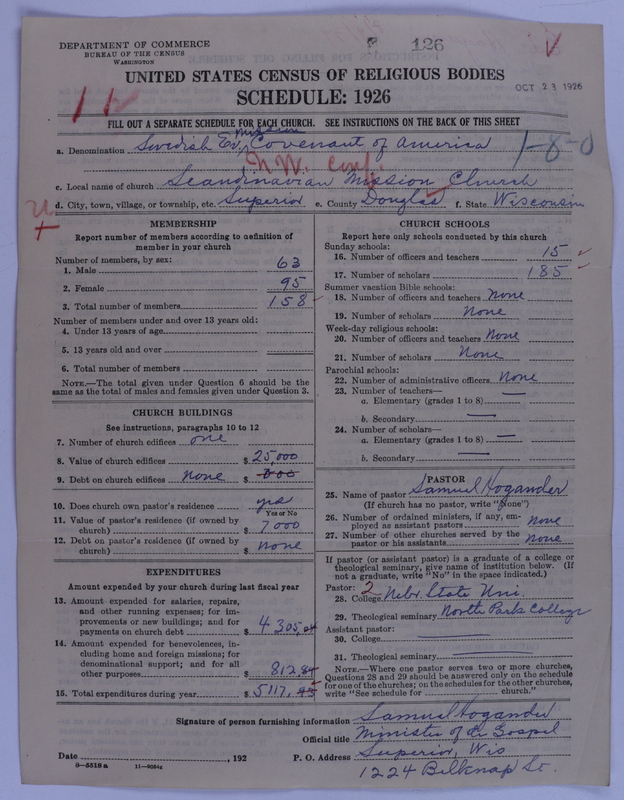 Scan of Swedish Evangelical Mission Covenant of America: 126