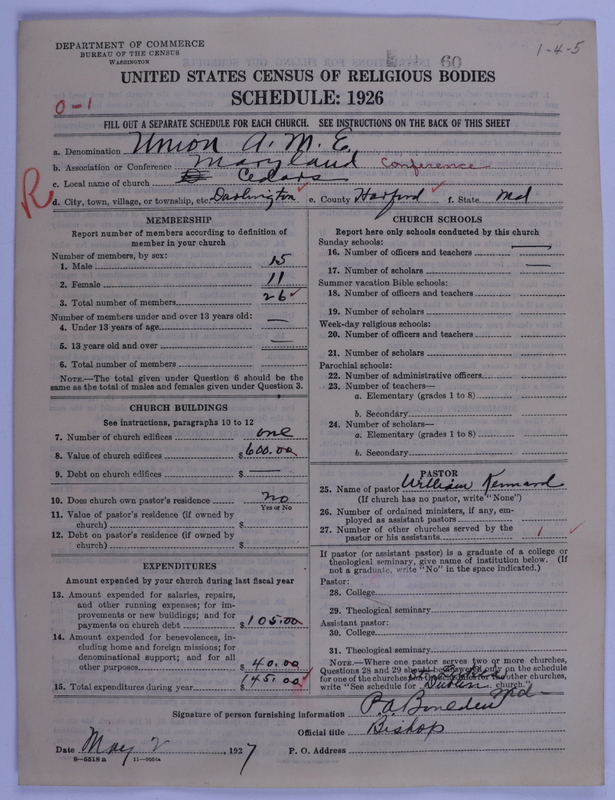 Scan of Union American Methodist Episcopal Church: 60