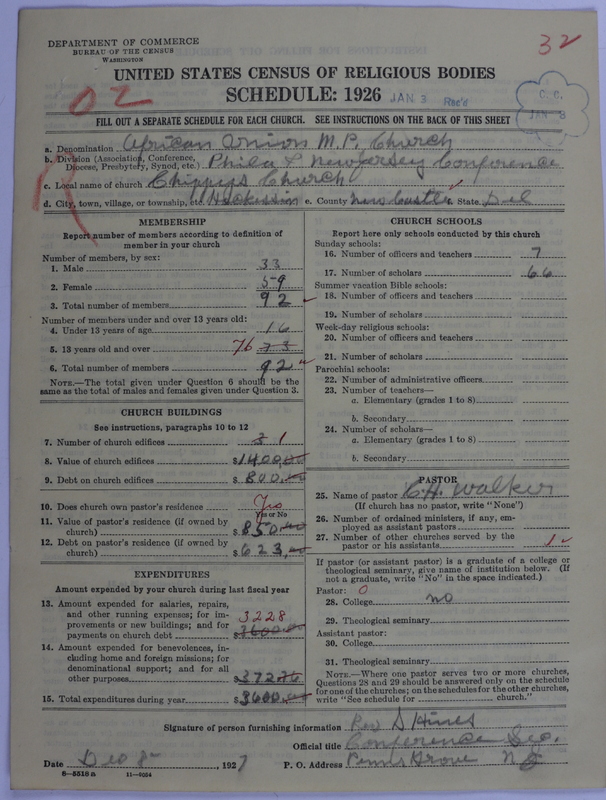 Scan of African Union Methodist Protestant Church: 32
