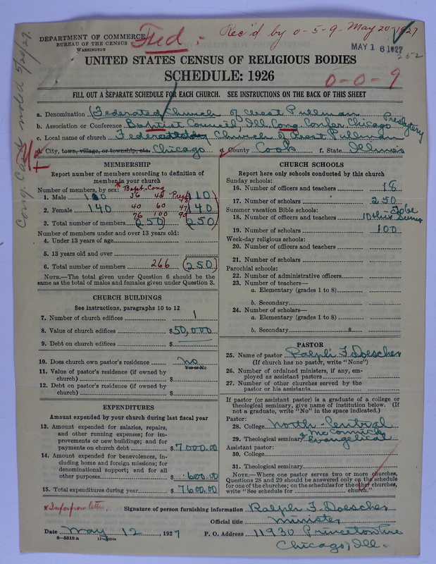 Scan of Federated Churches: 252