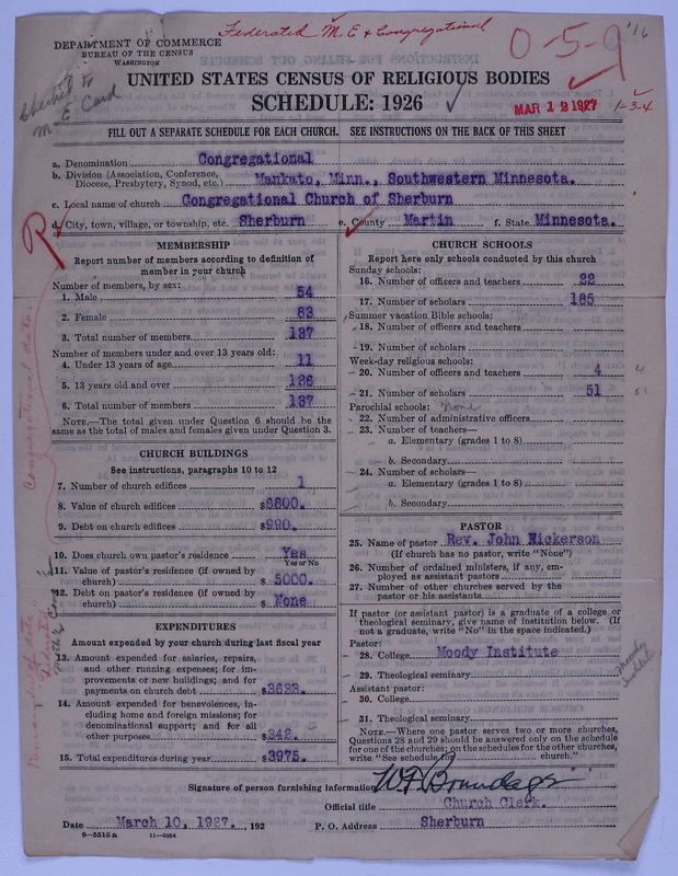 Scan of Federated Churches: 116